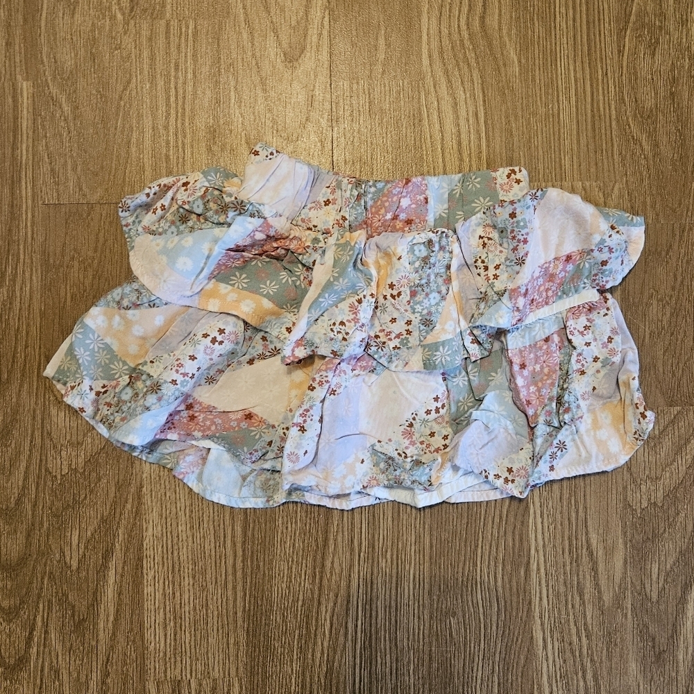 Garanimals Floral Patchwork Skirt With Ruffles